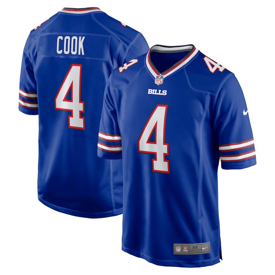 Men Buffalo Bills #4 James Cook Nike Royal Game Player NFL Jersey